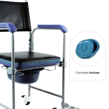 Cadeira de Banho Dellamed Aço (D50) 150kg