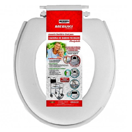 Assento Sanitário Almofadado para Cadeira de Banho Mebuki