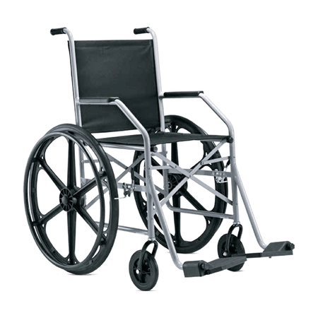 Cadeira de Rodas Nylon Cinza Jaguaribe (1009)