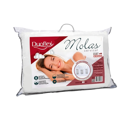 Travesseiro Duoflex Cervical Molas MN2101