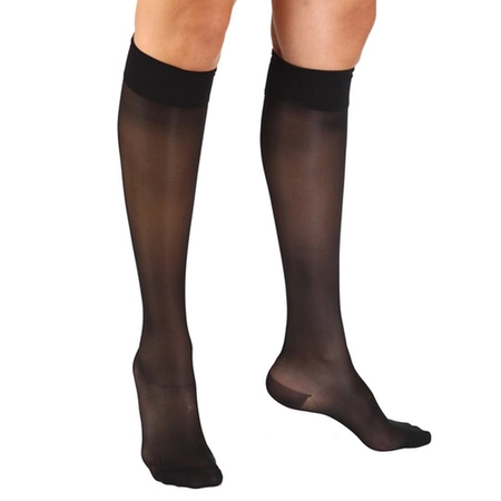 Meia 3/4 Sigvaris 15-20mmHg Audace 120B Preto M (Ponteira Fechada)