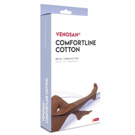 Meia 3/4 Venosan 20-30mmHg Comfortline Cotton P Longa sem Ponteira