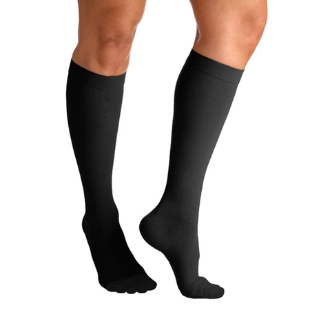 Meia Sigvaris Select Comfort, 20-30 mmHg, 3/4 Preta M1 (Ponteira Fechada)
