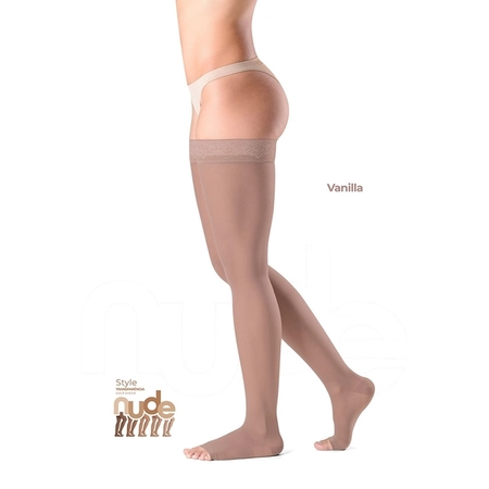 Meia Sigvaris Ever Sheer Nude 20-30 mmHg, 7/8 Vanila M2