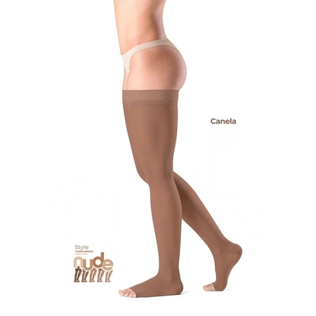 Meia Sigvaris Ever Sheer Nude 20-30 mmHg, 7/8 Canela M2