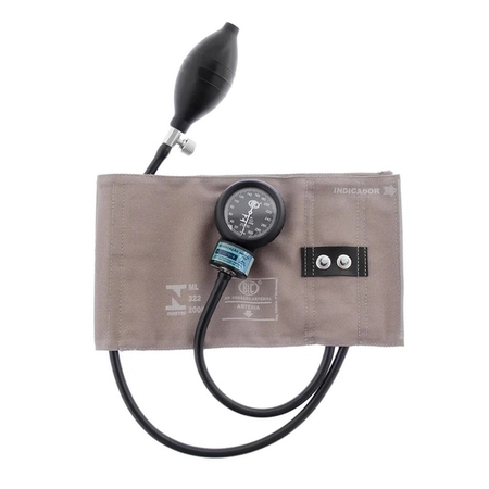 Aparelho de Pressão Adulto Nylon Metal (AP0113) BIC Cinza