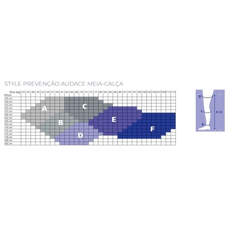 Meia Calça Sigvaris 15-20mmHg Audace 120B - B Natural (Ponteira Fechada)