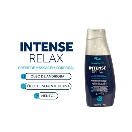 Gel Suavizante Massageador Corporal Intense Relax Relaxmedic RM-CO0003G