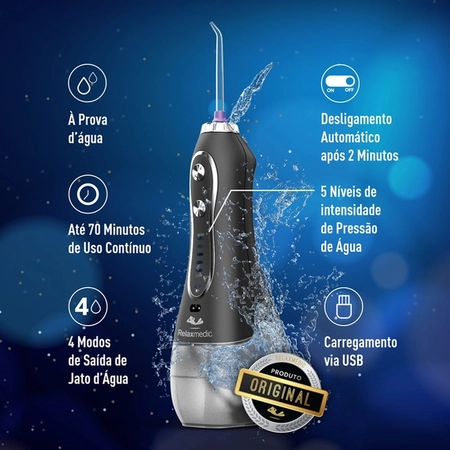 Irrigador Oral Limpador Bucal Dental Jet Clean Relaxmedic