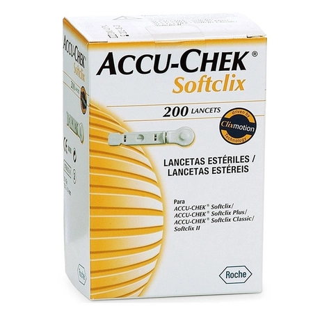 Lancetas Accu-chek Softclix Roche - c/ 200