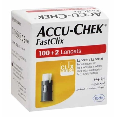 Lancetas Accu-chek Fastclix Roche - c/ 102