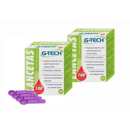 Lanceta G-Tech c/100 unidades - 28g