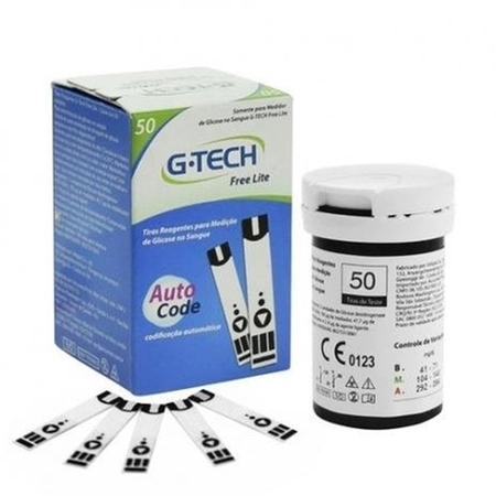 Tiras Glicemia Free Lite G-Tech c/50