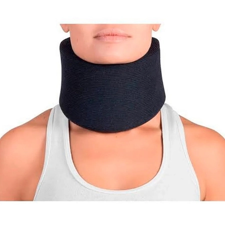 Colar Cervical de Espuma Com Reforço Salvapé Preto 051-04PR M