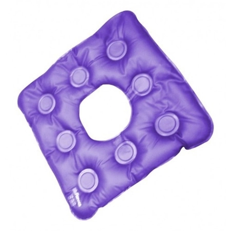 Almofada Gel Quadrada C/Orifício Caixa de Ovo Bioflorence 028