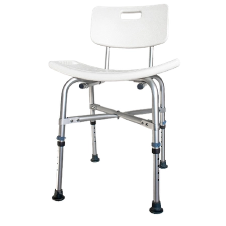 Banqueta Para Banho Bariátrica Mobil c/ Encosto (MBA023B)