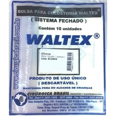 Bolsa Colostomia Waltex 40mm c/10