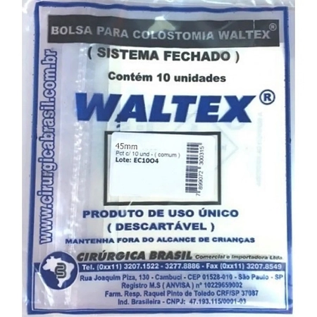 Bolsa Colostomia Waltex 45mm c/10