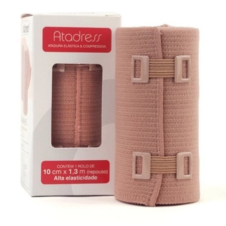 Atadress Atadura Elástica 10cm X 1,3m Bege  Atamed