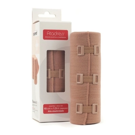Atadress Atadura Elástica 15cm X 1,3m Bege  Atamed