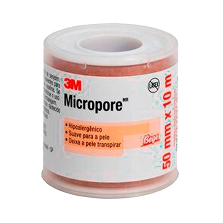 Fita Micropore Bege 50mm x 10m - 3M