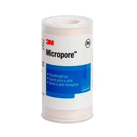 Fita Micropore Branco 100mm x 10m - 3M