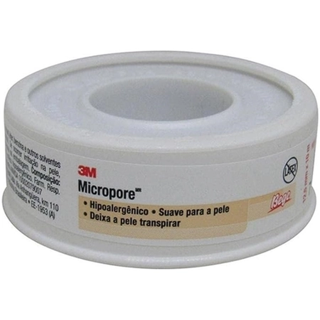 Fita Micropore Bege 12,5mm x 10m - 3M
