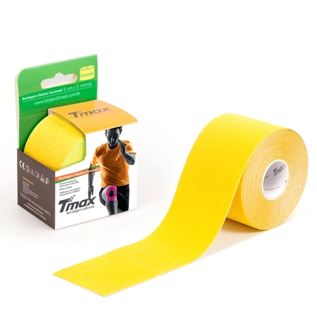 Bandagem Adesiva Kinesio TMAX 5cm x 5m Amarelo