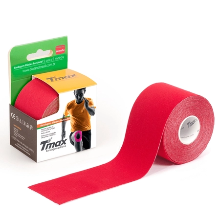 Bandagem Adesiva Kinesio TMAX 5cm x 5m Vermelho