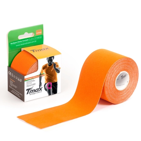 Bandagem Adesiva Kinesio TMAX 5cm x 5m Laranja