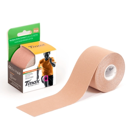 Bandagem Adesiva Kinesio TMAX 5cm x 5m Bege