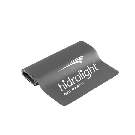 Faixa Elástica TPE Hidrolight 1,52m x 15cm Cinza Forte (FL42C)
