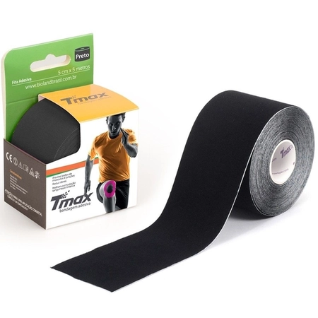 Bandagem Adesiva Kinesio TMAX 5cm x 5m Preto
