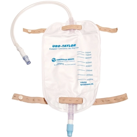 Coletor de Urina Uro-Taylor de Perna com Extensão 750ml