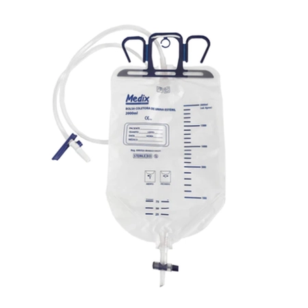 Bolsa Coletora de Urina 2000ml Sistema Fechado