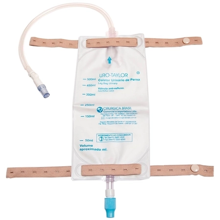 Coletor de Urina Uro-Taylor de Perna com Extensão 500ml