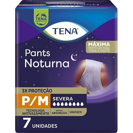 Roupa Intima Tena Pants Noturna P/M c/7