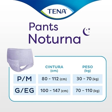 Roupa Intima Tena Pants Noturna P/M c/16