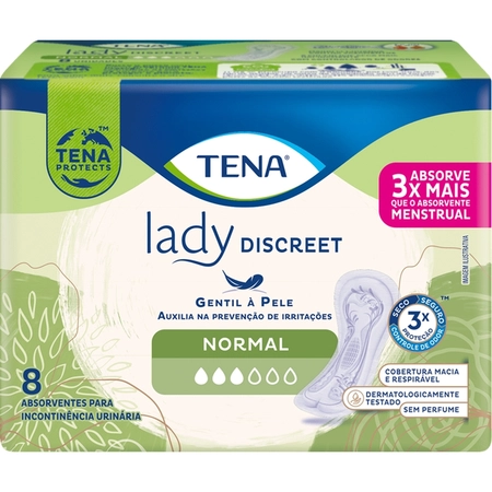 Absorvente Tena Lady Discreet Normal c/8