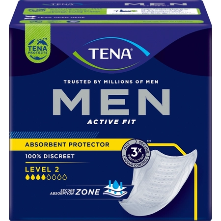 Absorvente Masculino Tena Men Level 2 c/10
