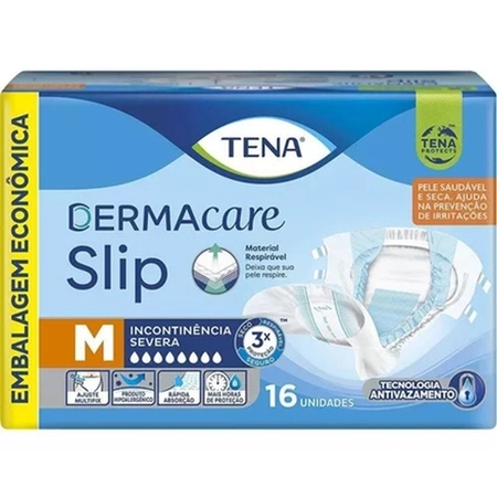 Roupa Intima Tena Slip Dermacare M c/16