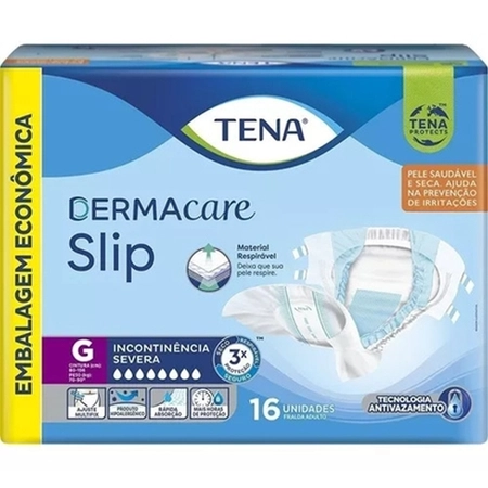 Roupa Intima Tena Slip Dermacare G c/16