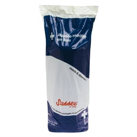 Algodão Hidrófilo Rolo 250g Sussex
