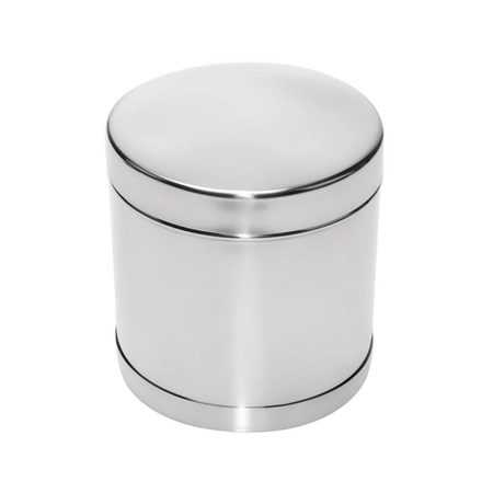 Porta Algodão Inox 10x10cm Nova Luminox