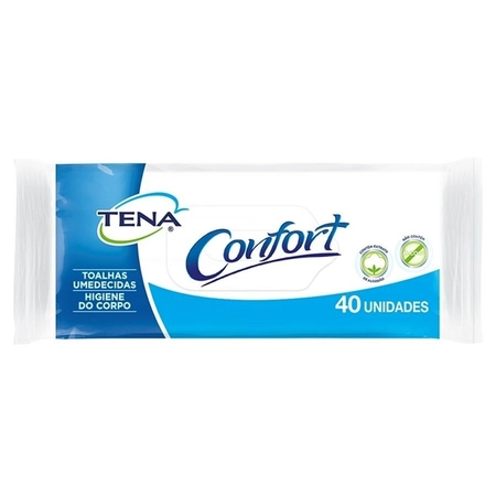 Toalhas Umedecidas Tena Biofral Confort 19,5 X 24,5 CM - 40 Unidades