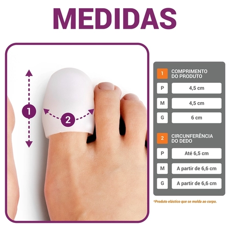 Protetor para Unhas Encravadas Foot Care Hidrolight M