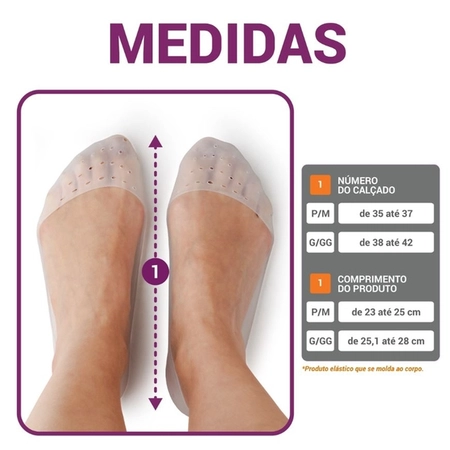 Sapatilha em Gel Foot Care Hidrolight G/GG