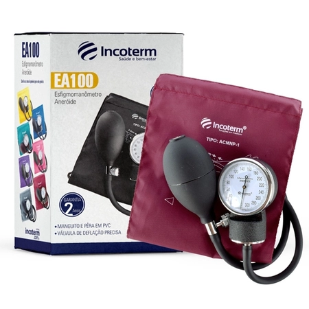 Esfigmomanômetro Incoterm EA100 Bordô