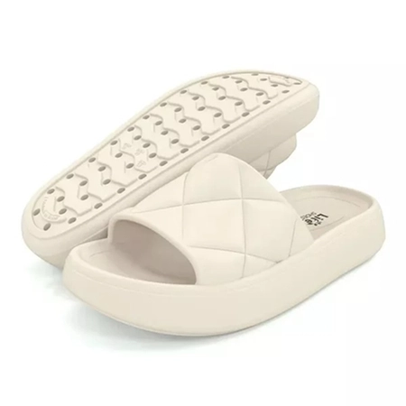 Sandália Soft Slide Life Shoes Nude/Preto N.33/34