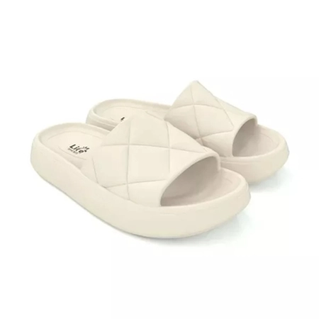 Sandália Soft Slide Life Shoes Nude/Preto N.33/34